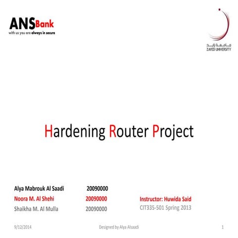 Router hardening project.slide