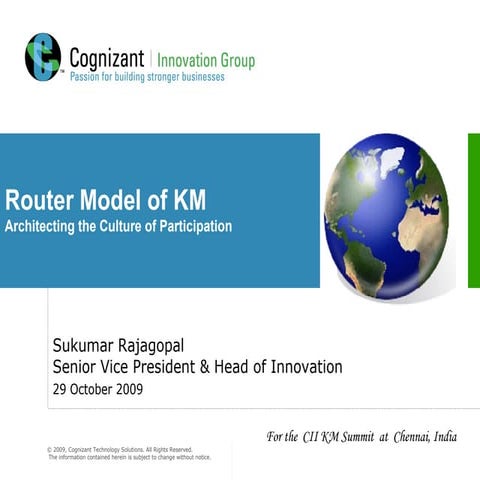 Router Model Of Km V3.0   Km Summit