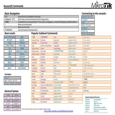 RouterOS Commands