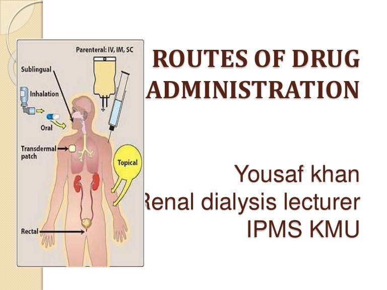 Routes of drug administration