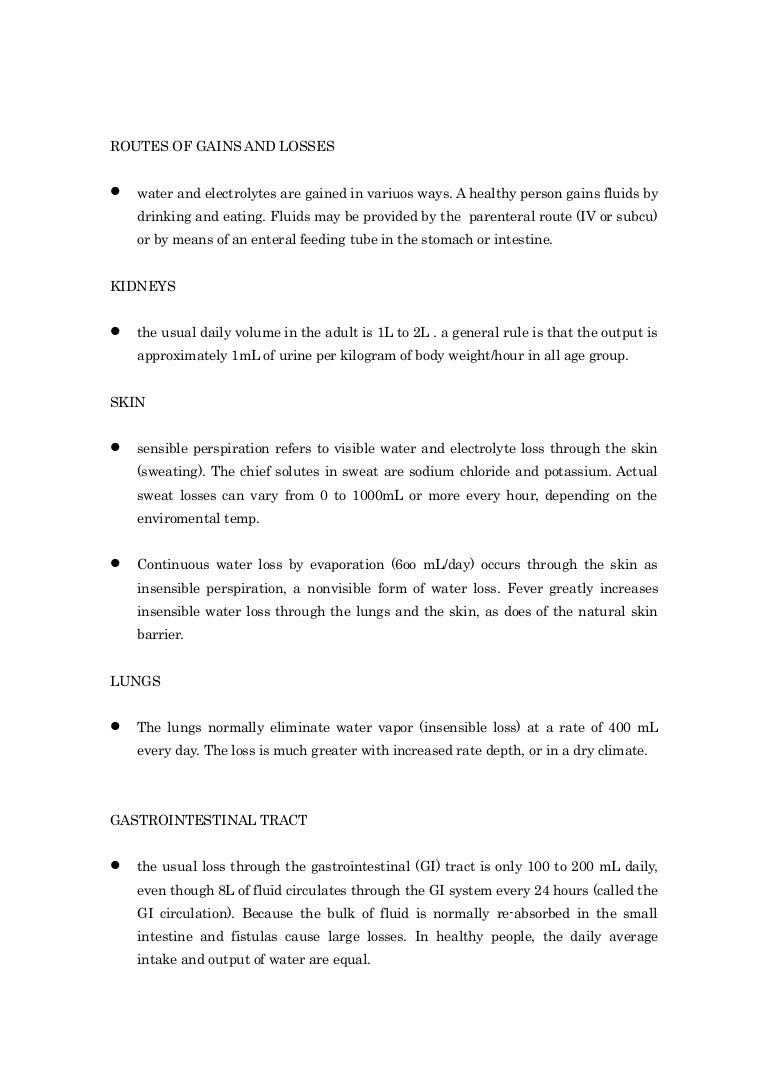 Routes Of Gains And Losses