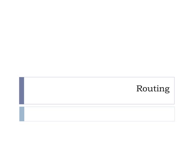 Routing, Different types of forwarding technique