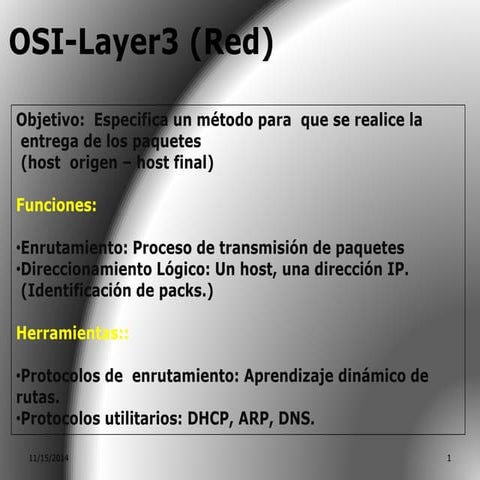 Capa 3: Red