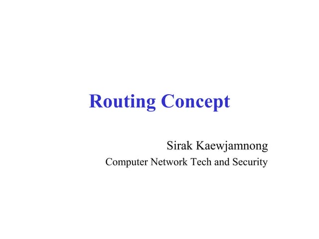 Routing
