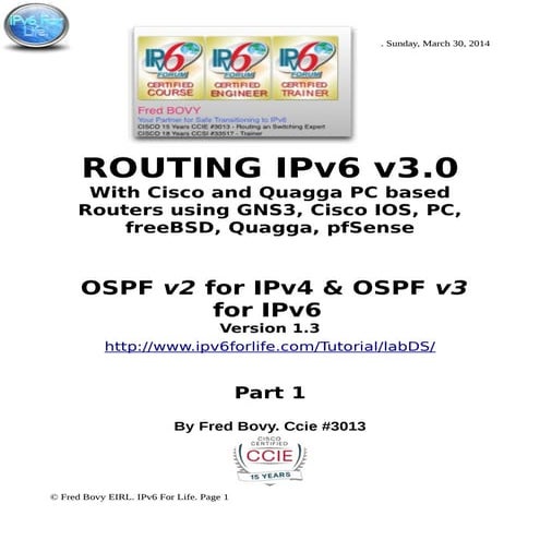Routing ipv6 v3 | PDF