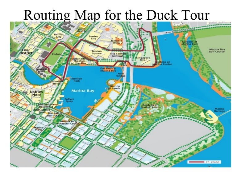 Routing Map For The Duck Tour