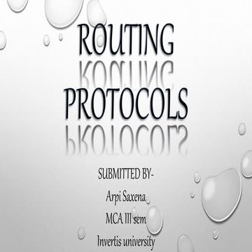 Routing ppt | PPTX