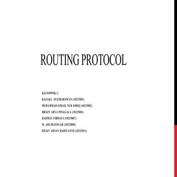 Routing protocol(revisi)