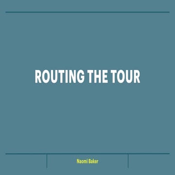Routing The Tour | PDF