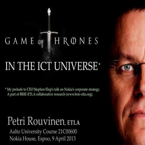 Game of Thrones in the ICT Universe