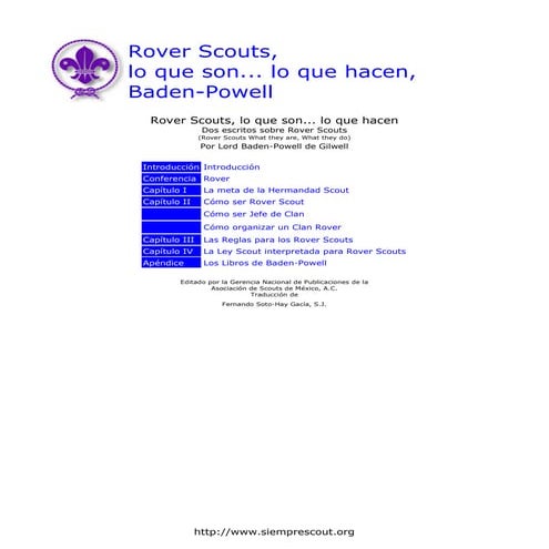 Libro Scout: Los Rovers | PDF