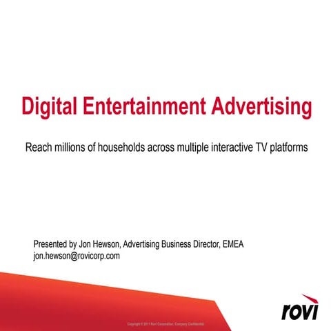 Rovi Advertsing Overview
