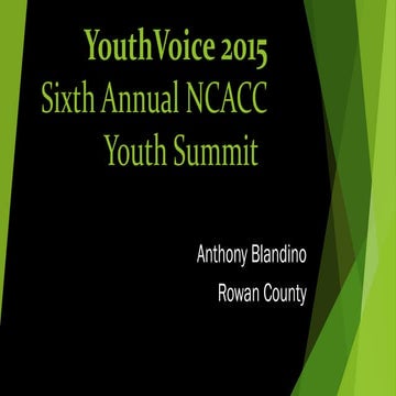 YouthVoice 2015 report: Interview with Rowan County Manager Aaron Church, tour of County Administrative Building, and report on Board of Commissioners meeting