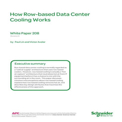 How Row-based Data Center Cooling Works