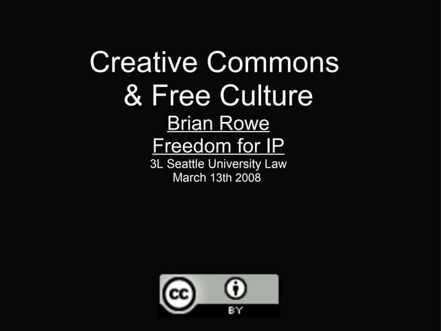 Law Of The Commons Slides - Rowe