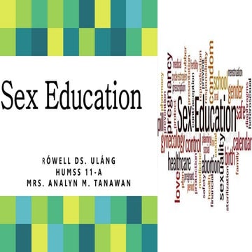 activity 9: sex education