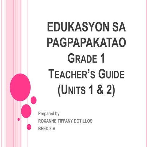Edukasyon Sa Pagpapakatao Gr. 1