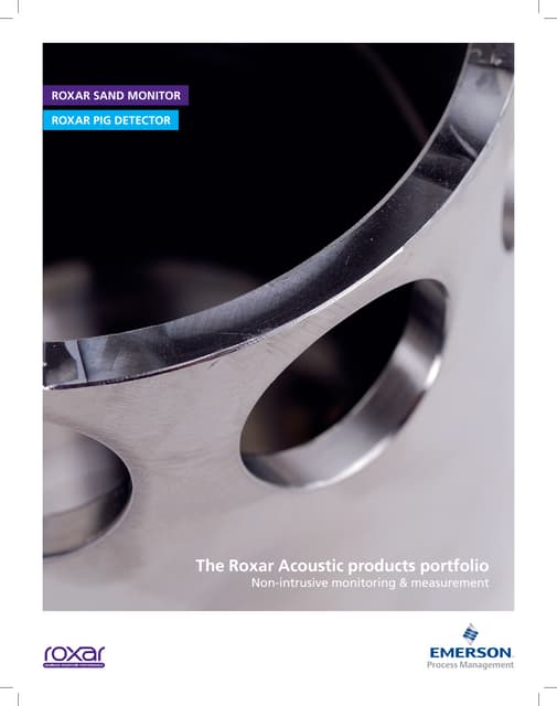 Roxar sand-monitor -pig-detector brochure