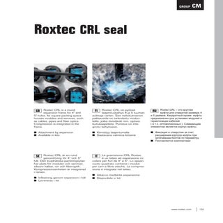Roxtec Cable Transit Seals - CRL Tr...
