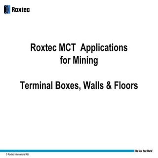 Roxtec MCT - Cable Entry Solutions ...