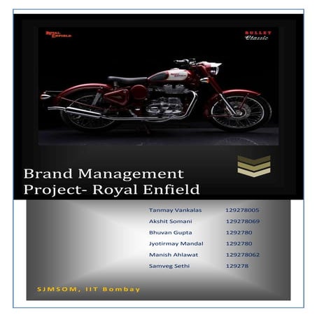 Brand Management - Royal Enfield 