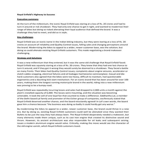 Royal Enfield Branding Case Study