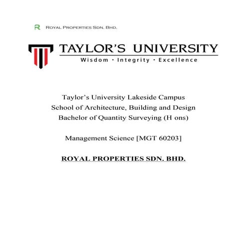 Royal properties sdn bhd MS