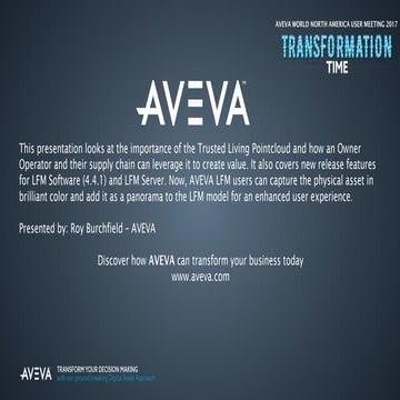 Trusted Living Point Cloud for Owner/Operators and EPCs