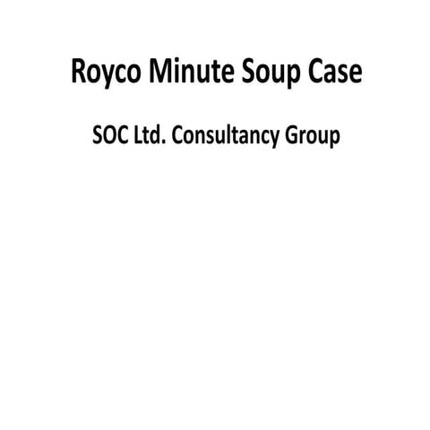 Royco minute soup Case Study 72%