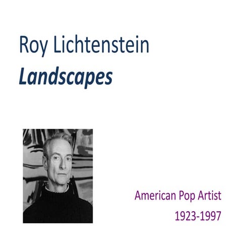 Roy lichtenstein landscapes