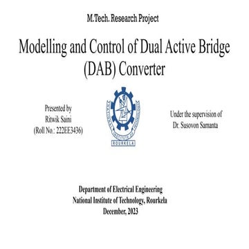 Dual Active Bridge Converter a Bidirectional Isolated DC DC Converter