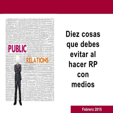 Cómo ser PR y no morir en el intento