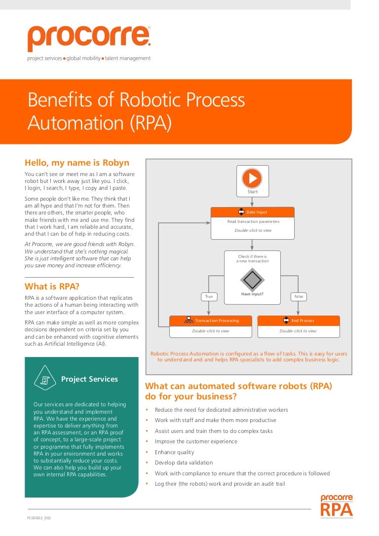 benefits of robotic process automation