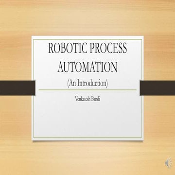 Robotic Process Automation 