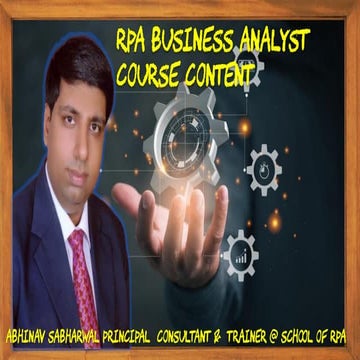 Rpa ba course contents