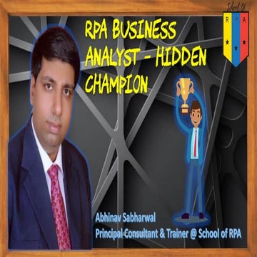 Rpa business analyst hidden chmpion