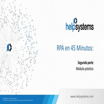 RPA en 45 minutos: Módulo Práctico