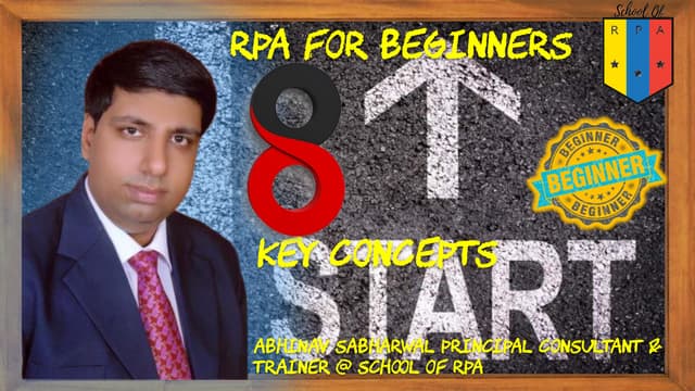 Rpa for beginners 8 key concepts