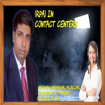 RPA in contact centres 