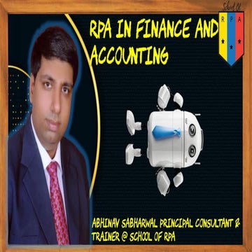 Rpa in finance and accounting