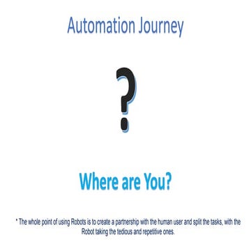 Rpa journey