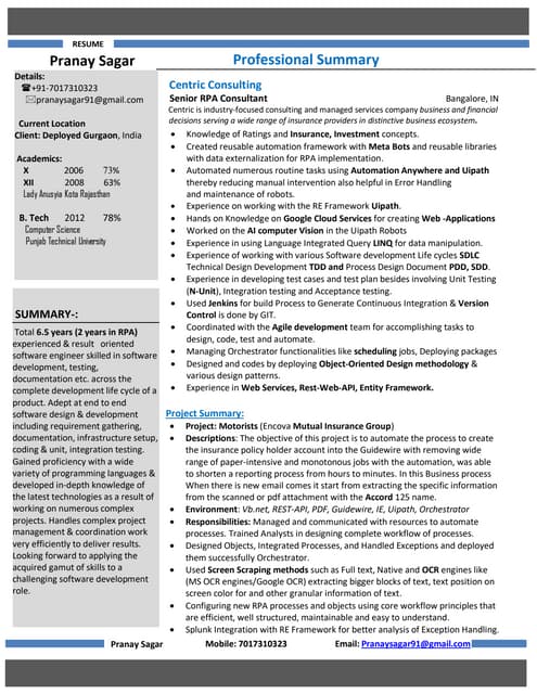 uipath-developer-resume