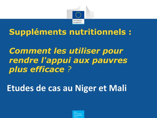 Suppléments nutritionnels : Comment...