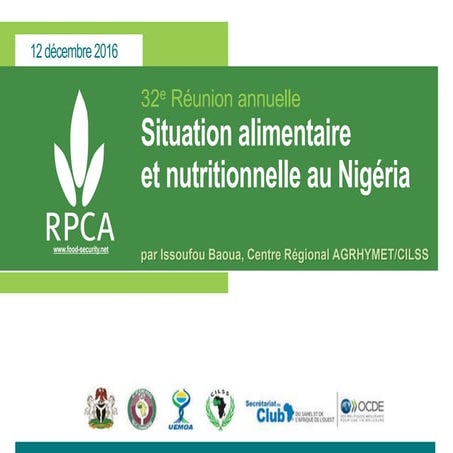 Situation alimentaire et nutritionnelle au Nigeria