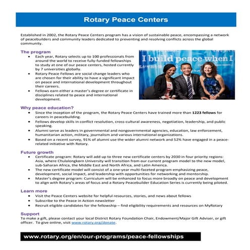 The Cause You Care About - Peace and Conflict Prevention/Resolution ...