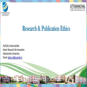 Research and Publication Ethics Unit 3 Notes