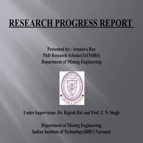 Research progress evaluation committee report