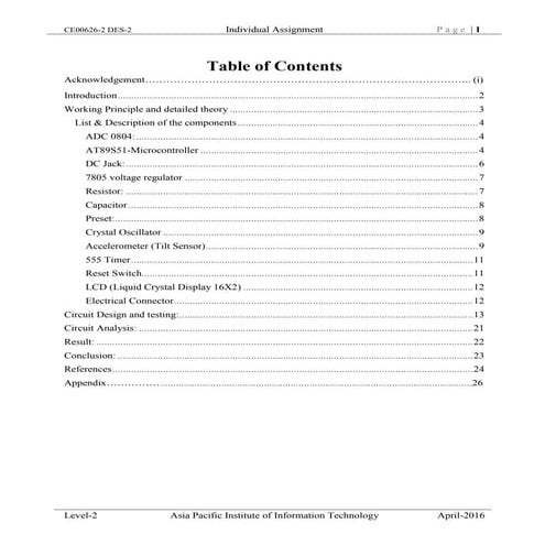 Door control embedded system using accelerometer sensor 