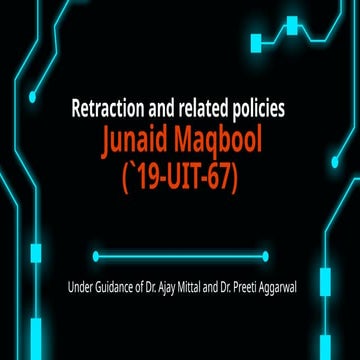 RPE RETRACTION AND RELATED POLICIES ABOUT RESEARCH PAPER