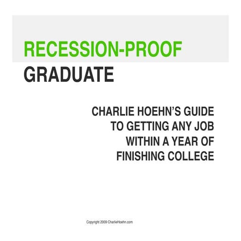 Recession-Proof Graduate | PDF